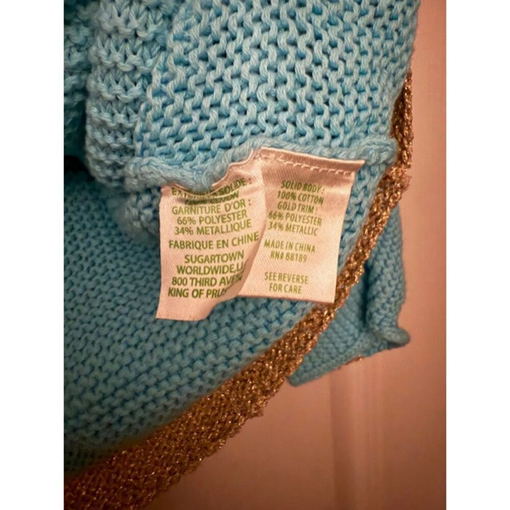 Blue and Gold Lilly Pulitzer Sweater Size Small - Picture 5 of 7